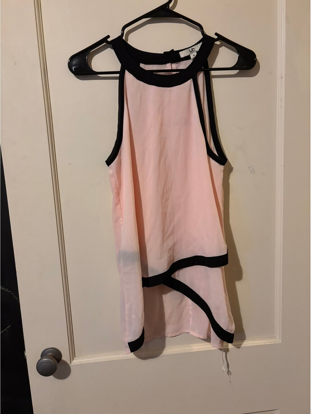 Ub Los Angeles Pink and Black Racerback Tank Top